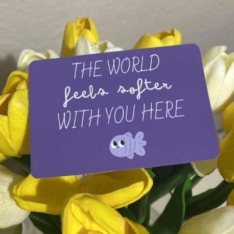 The world feels softer with you here – Motto Kart