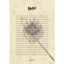 The Marauder's Map (Çapulcu Haritası) Temalı Notepad
