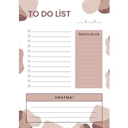 Minimalist Planlayıcı (Baskı)