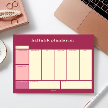 Rosy Haftalık Planlayıcı