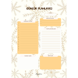 Kar Tanesi Günlük Planlayıcı