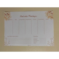 Buket Çiçek Haftalık Planlayıcı