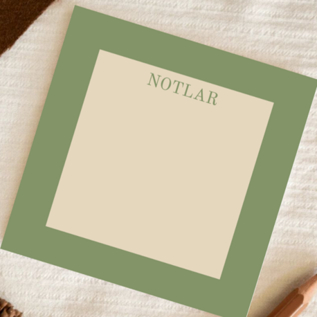 Minimal Yeşil Memopad