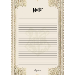 Harry Potter Temalı Notepad (3.Model)