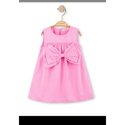 Pembe , fiyonk detaylı elbise