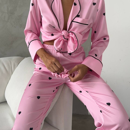 Saten Pijama Takımı