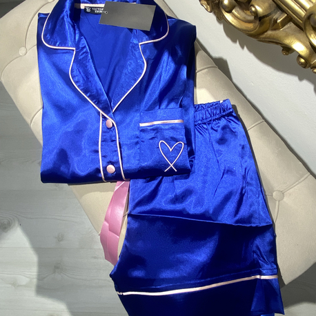 Saten Şortlu Pijama Takımı