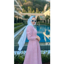 Tüvit Bacarat elbise(pembe)