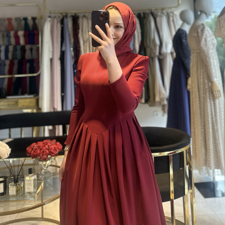 LARİN ELBİSE (kırmızı)