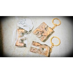 metalik keychain letters (1 Adet)