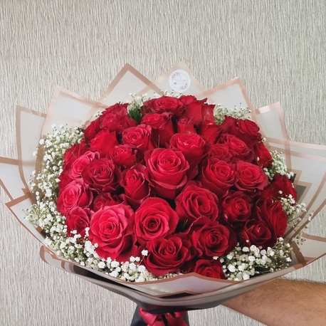 Red rose bouquet – 40 roses