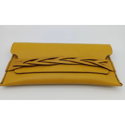 Clutch Çanta Doğal Hakiki Deri El Yapımı Portföy Abiye Kadın Çantası İstanbul Sandalet