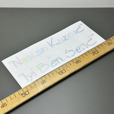 NASILSIN KUZEN HOLOGRAM STİCKER