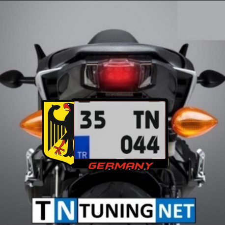 GERMANY MOTORSİKLET FULL PLEKSİ PLAKALIK
