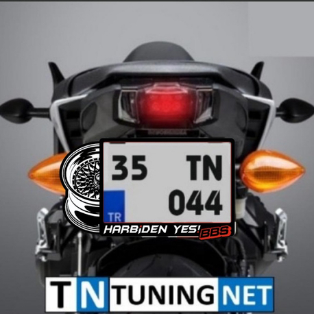 HARBİDEN YES BBS MOTORSİKLET FULL PLEKSİ PLAKALIK