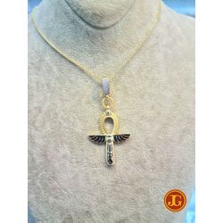 gümüş gold kaplama ANKH kolye