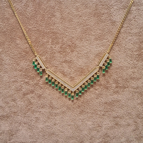 925 AYAR GÜMÜŞ GOLD KAPLAMA KOLYE