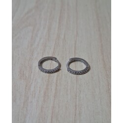 gümüş 1 numara mini halka küpe