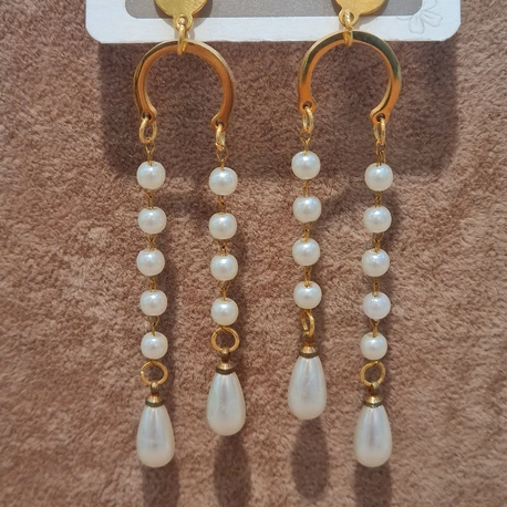 ÇELİK BONCUK SALLANTILI KÜPE
