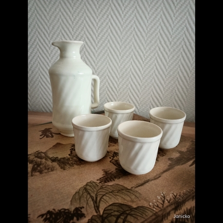 Stoneware El Yapımı Sake / Çaça Takımı