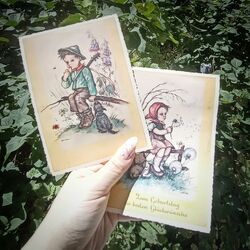 Hilde Kartpostal Çifti (Yazılı&Pullu)
