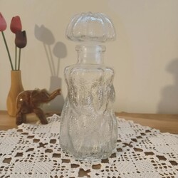 Buzlu Cam Vintage Kapaklı Karaf