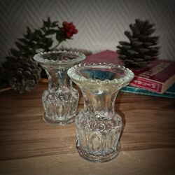 Mid-Century Çift Kürdanlık/Mumluk/Vazo