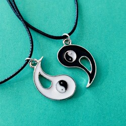 Ying Yang Çift Kolyesi