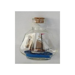 DENİZCİLİK GRUBU › Marine Şişe Gemi-Z&A ŞİŞE GEMİ>>9*7*9 cm