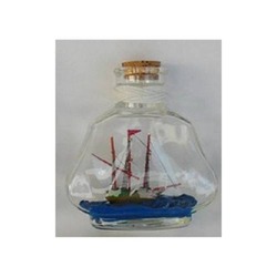 DENİZCİLİK GRUBU › Marine Şişe Gemi-Z&A ŞİŞE GEMİ>>9*7*9 cm. 