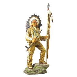 VERONESE BİBLOLAR › Wise Kızılderili-KIZILDERİLİ ŞEF BÜYÜK RENKLİ-44*25*92 CM-jWU75830VA