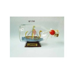 DENİZCİLİK GRUBU › Marine Şişe Gemi-Z&A ŞİŞE GEMİ>>11.5x5.5x7 cm