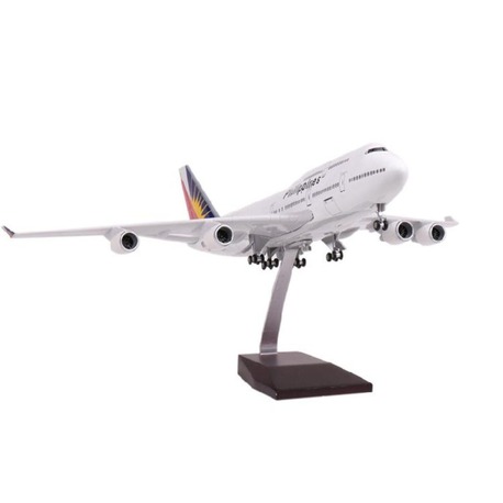 HEDİYELİK-MAKET UÇAKLAR-PHILIPPINES-ÖLÇEK : 1:160 47 CM-JB747-400PHIL