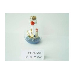 DENİZCİLİK GRUBU › Marine Şişe Gemi-Z&A ŞİŞE GEMİ>>8X8X11 cm