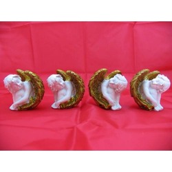 Melek Figürler-QQC 4LÜ OTURAN MELEK>>7.5X6X6.8 CM.