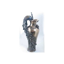 WISE Veronese Serisi-WISE TAVUSKUŞLU VAZO-21*18.5*50 CM.