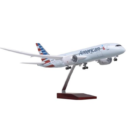 HEDİYELİK-MAKET UÇAKLAR-AMERICAN-ÖLÇEK : 1:130 43 CM-JB787AMERICAN