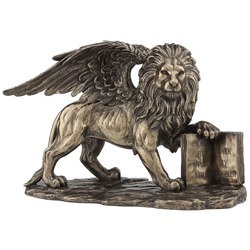 VERONESE BİBLOLAR-Wise Mitoloji & Tarih-WISE LION OF SAINT MARK-26*14,5*18 CM-JWU77040A1