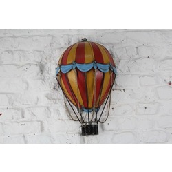 Jayland Metal Eskitilmiş Retro Sıcak Hava Balonu-Jayland Serisi-44*28*14 CM