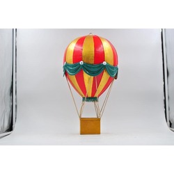 Jayland Metal Eskitilmiş Retro Klasik Sıcak Hava Balonu-Jayland Serisi-26*26*49 CM