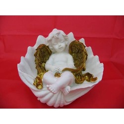 Melek Figürler-QQC İSTİRİDYEDE UYUYAN MELEK>>16.5X15X12.5 CM