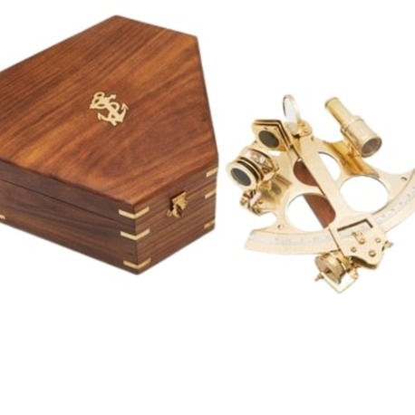 DENİZCİLİK GRUBU-Marine Pirinç Aksesuar-KUTULU SEXTANT-15x17x8 CM-JTTR2708