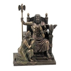 VERONESE BİBLOLAR › Wise Mitoloji & Tarih-WISE ZEUS VE HERA TAHTTA-21,5*15*28 CM.