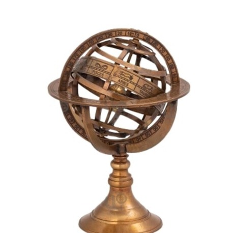  DENİZCİLİK GRUBU-Marine Pirinç Aksesuar-ASTRONOMİK KÜRE-20x13x13 CM-JTTR44337