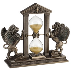 VERONESE BİBLOLAR-Wise Karışık-WISE KANATLI ASLAN KUM SAATI-21x18x7 CM-JWU77008A4