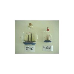 DENİZCİLİK GRUBU › Marine Şişe Gemi-Z&A ŞİŞE GEMİ>>H: 12.5 cm