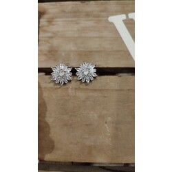 Zircon taşlı baget küpe 