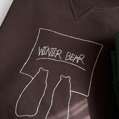 Winter Bear Brown Sweatshirt 