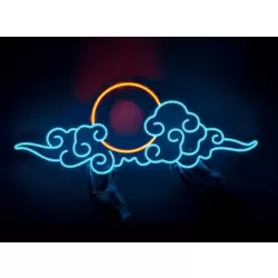 Anime Gün Batımı Neon Duvar Dekoru
