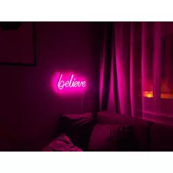 Belive Neon Duvar Dekoru